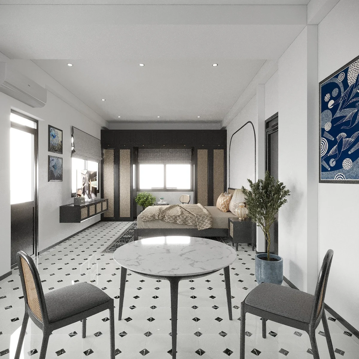 1-bedroom apartment on Nguyễn Thiện Thuật, District 3